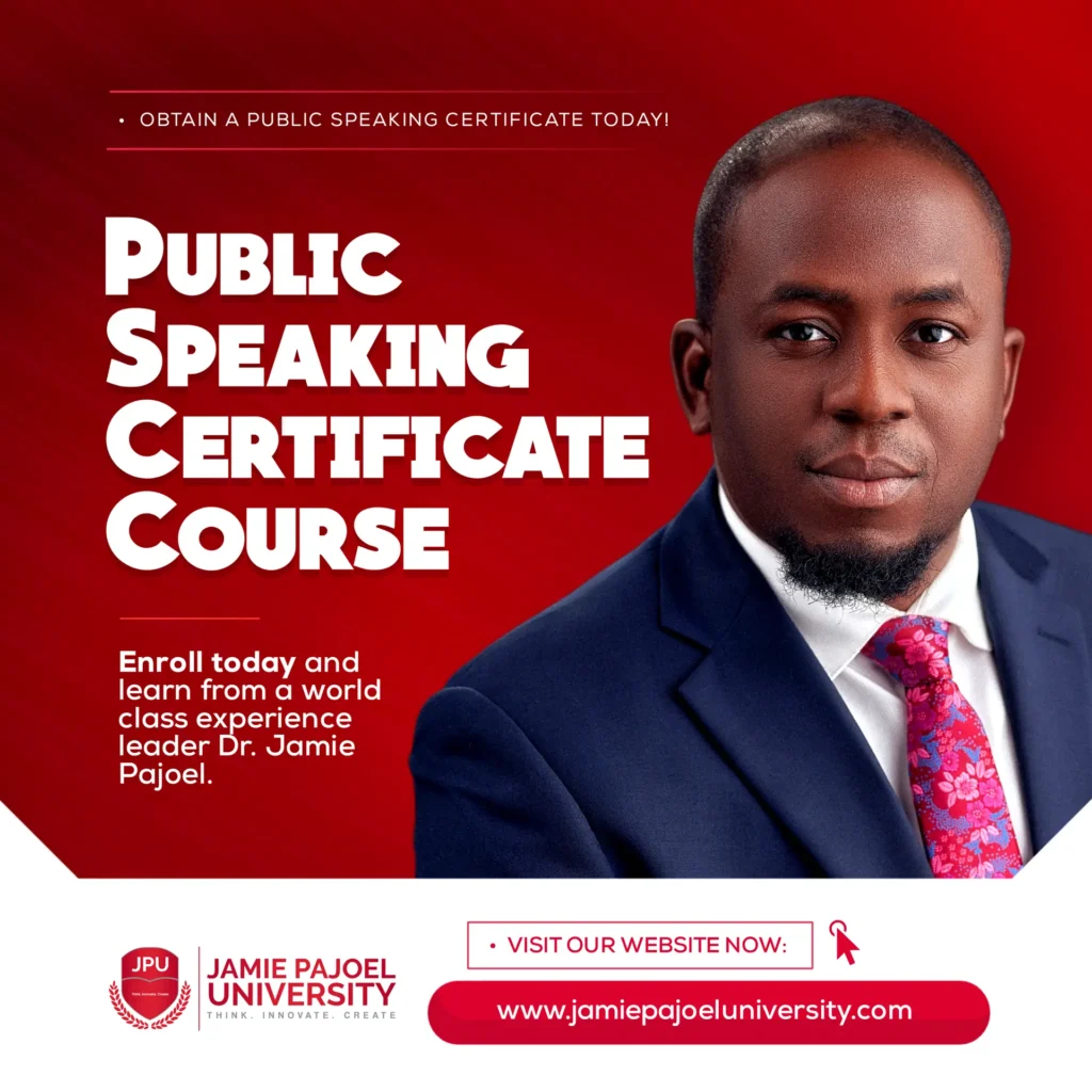 Public Speaking Certificate Course